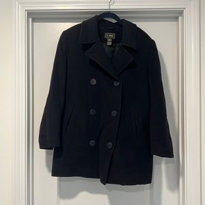 Navy peacoat